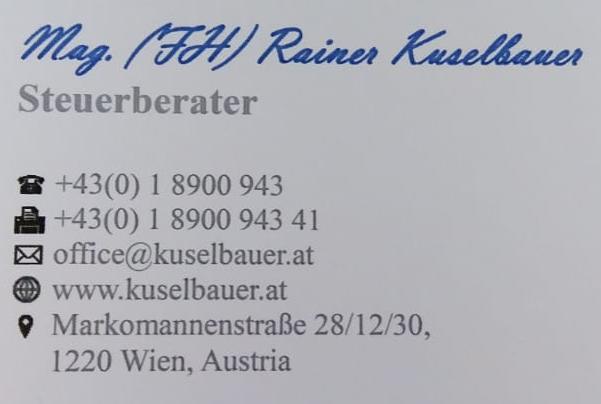 Steuerberatungkanzlei Mag. (FH) Kuselbauer